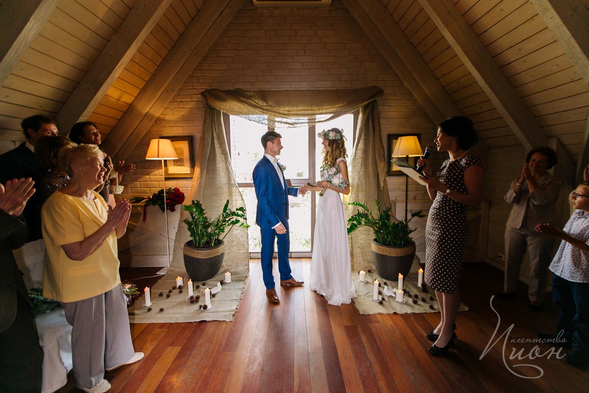 Свадьба в эко стиле&nbsp;Праздничное агентство ПИОН : 