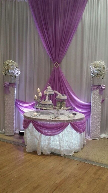 дизайн банкетных залов&nbsp;Violet wedding dekor : 