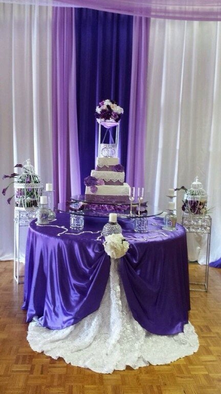 дизайн банкетных залов&nbsp;Violet wedding dekor : 
