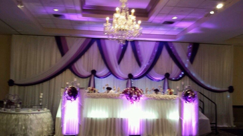 дизайн банкетных залов&nbsp;Violet wedding dekor : 
