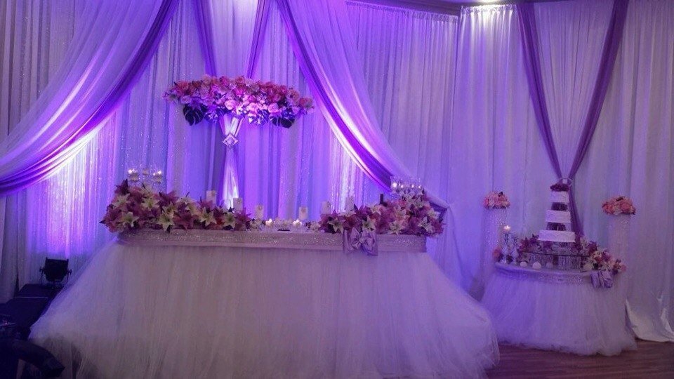 дизайн банкетных залов&nbsp;Violet wedding dekor : 