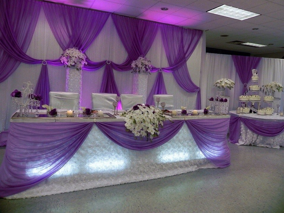 дизайн банкетных залов&nbsp;Violet wedding dekor : 