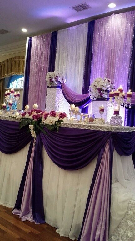 дизайн банкетных залов&nbsp;Violet wedding dekor : 
