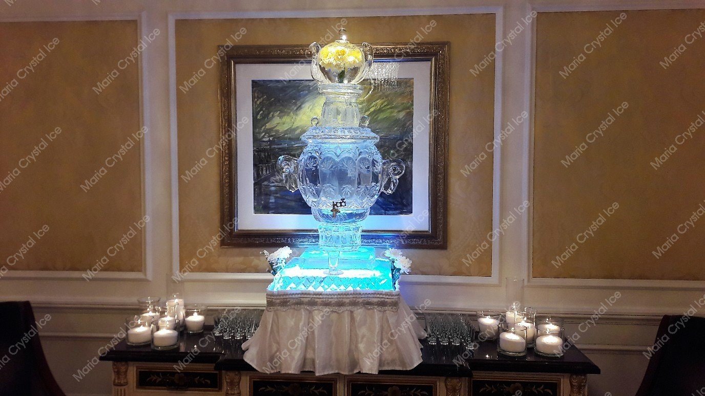 Ледяной самовар на велком зону&nbsp;Студия ледяного декора "Maria Crystal Ice" : 